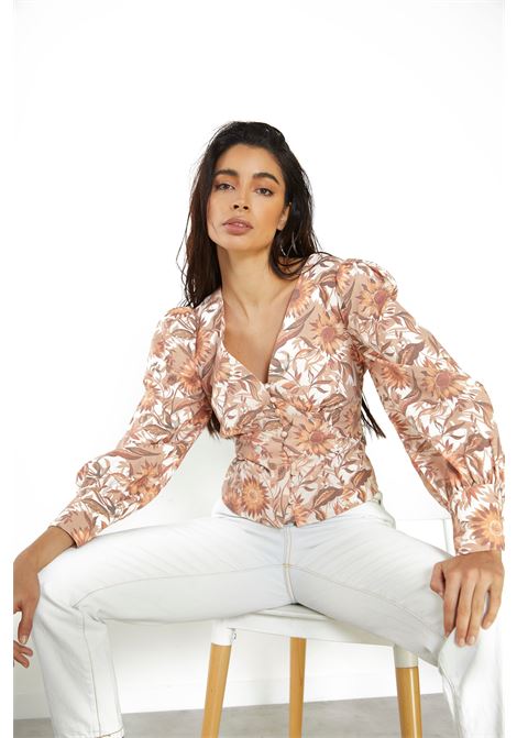 LADIES TOP GLAMOROUS | Top | CK5616AMULTI SUNFLOWER